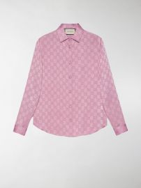 GG monogram printed shirt by Gucci at Modes